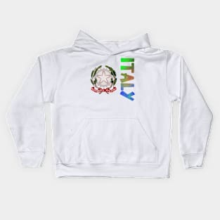 Italy Coat of Arms Design Kids Hoodie